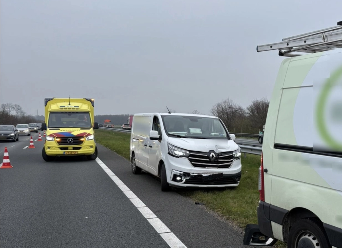 Ongeval op A7 bij Frieschepalen veroorzaakte 40 minuten file