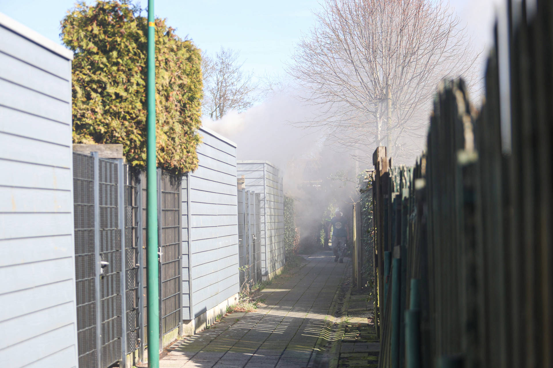 Forse brand in schuur